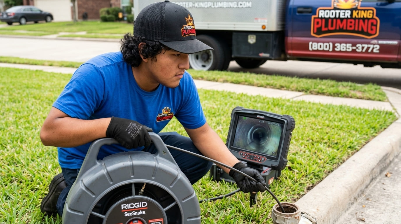 Drain Cleaning and Repair 7 Video Camera Inspection in Southern California by Rooter King Plumbing
