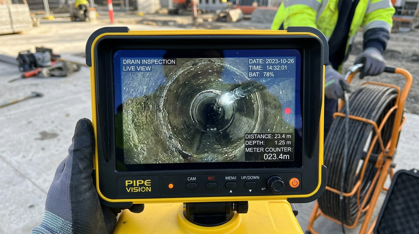 Drain Cleaning and Repair 5 Video Camera Inspection