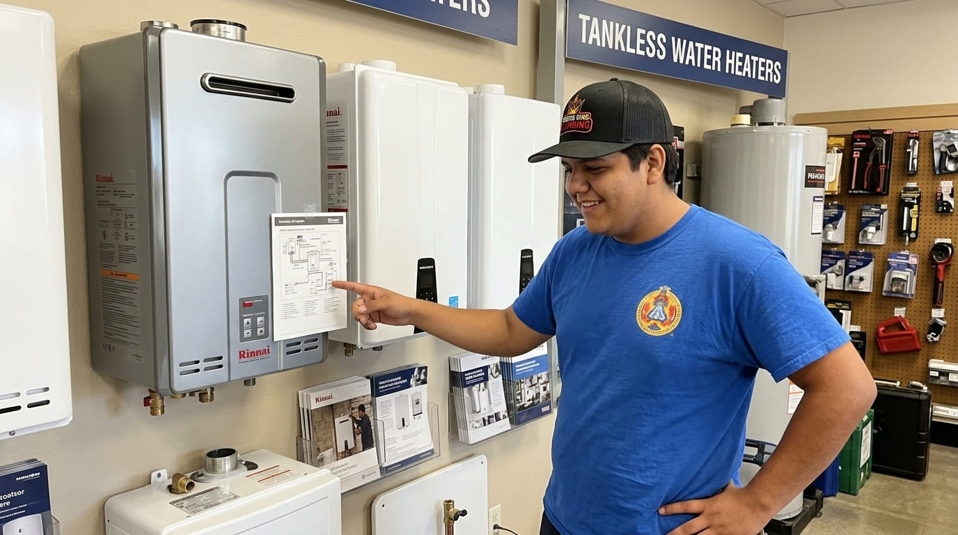 Tankless Water Heater in Eastvale, CA 1 rooter king serving eastvale
